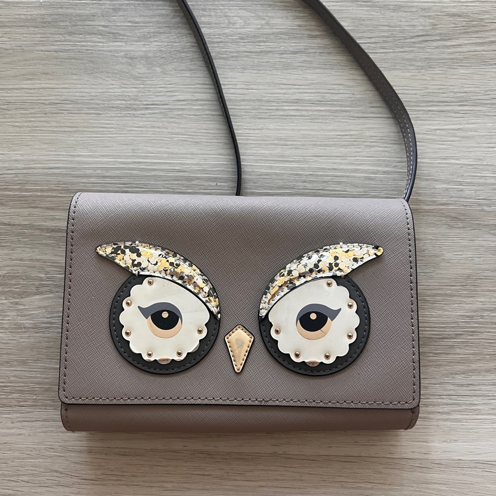 Kate Spade Owl Summer Saffiano Crossbody Bag